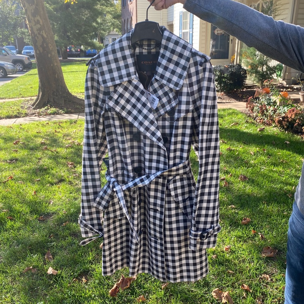 Coach houndstooth jacket